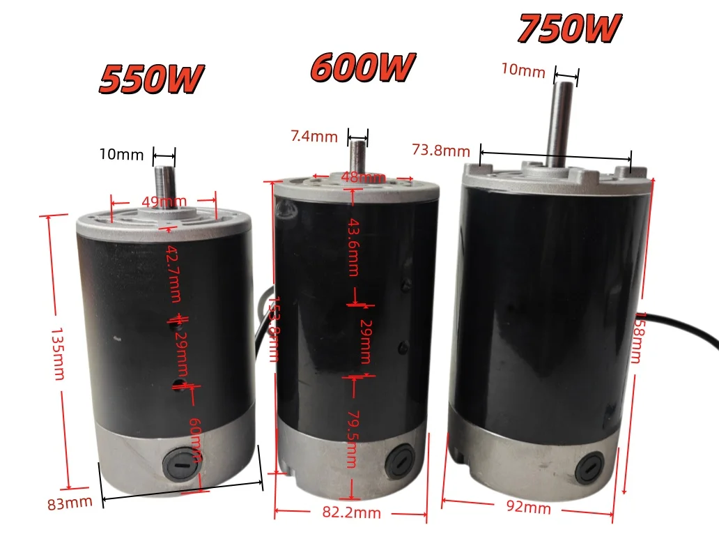 550W 600W 750W DC Brushed Lathe Motor Controller Kit With Main Board E-stop Turn Signal Switch