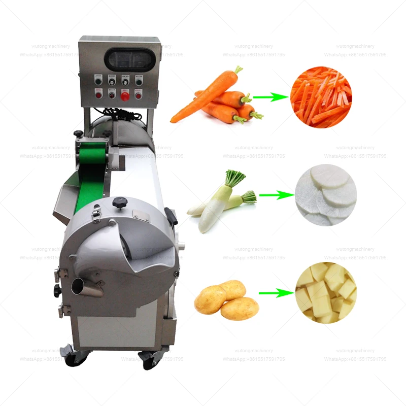 Kale Pepper Chives Carrot Julienne Cutting Machine Fully Automatic Parsley Cutter Shredder Onion Slicer Ginger Slicing Machine