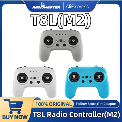 RadioMaster T8L Radio Controller 2.4G ELRS Transmitter 10CH Hall Gimbal Remote Controller USB-C for FPV Drone