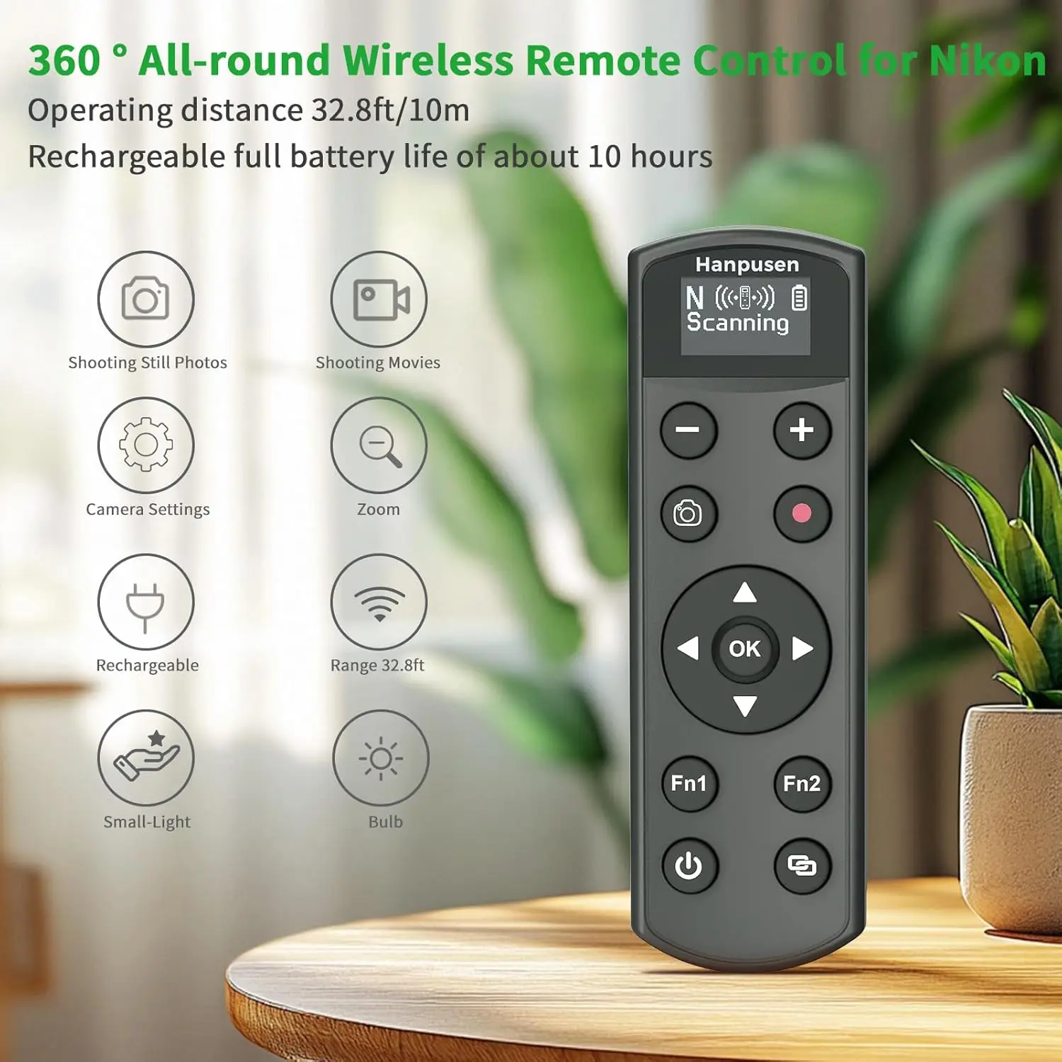 ML-L7 USB-C Wireless Remote Control Shutter Release for Nikon Z5II Z6III Z30 Z50 Z50II Zfc Zf  Z6II Z7II Z5 A1000 P1000 P1100