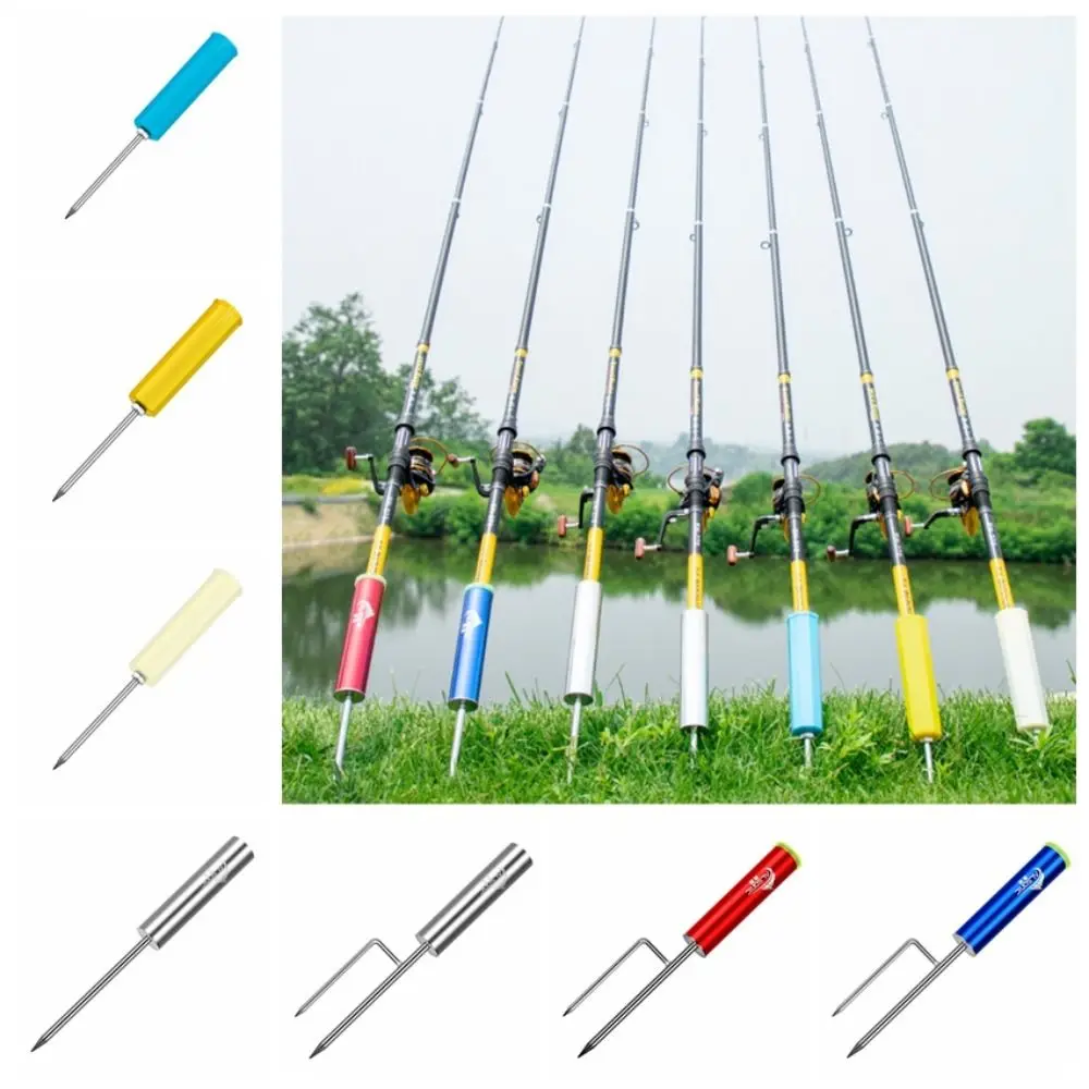 

Metal Fishing Rod Holder Non-Deformed Ground Insertion Fishing Rod Socket Portable Detachable Sea Rod Bracket Fishing Rod