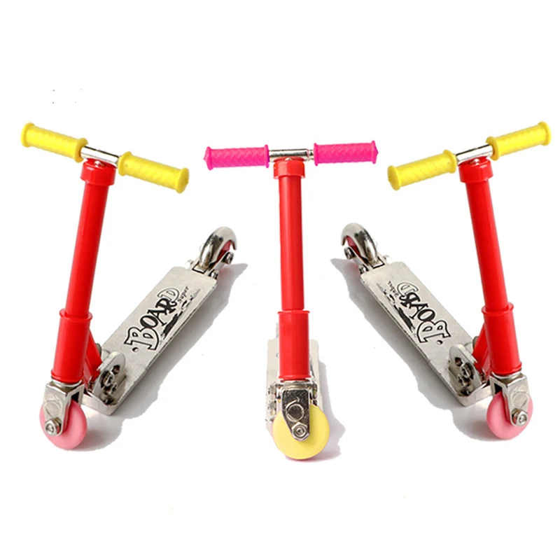 Mini Alloy Finger Skateboard Toys Creative Scooter Fingertip Fingerboards With Tools Skate Board Toys Alloy+Plastic for Kids Boy