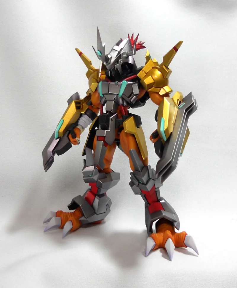 

17CM Anime War Greymon Digimon Kit kawaii Resin GK DIY White Assembly GK Model Statue Toys doll Collection Gifts