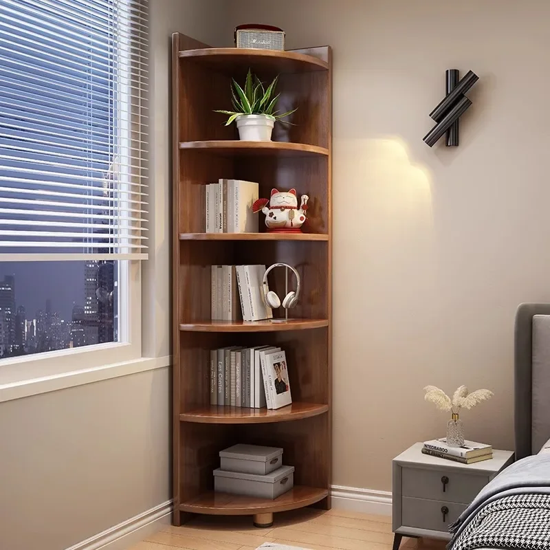 Corner Shelf Book Storage Aesthetic Room Bedroom Kids Bookshelf Shelving Modern Living Bookcase Repisa Books Home Furniture