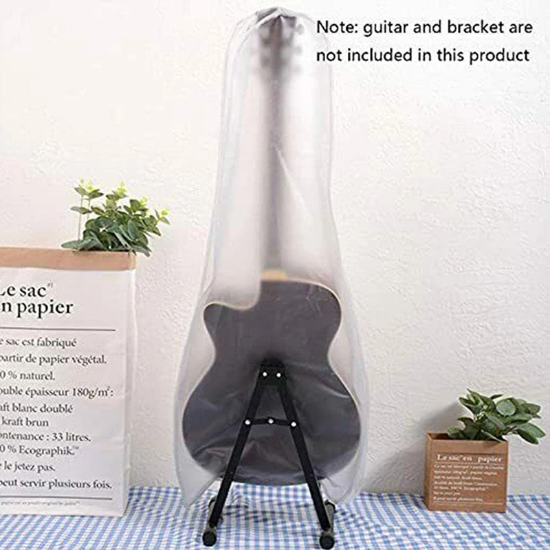 Portable Guitar Dust Cover Transparent And Semi Transparent Dust And Waterproof Protective Cover Electric Guitar Storage Bag