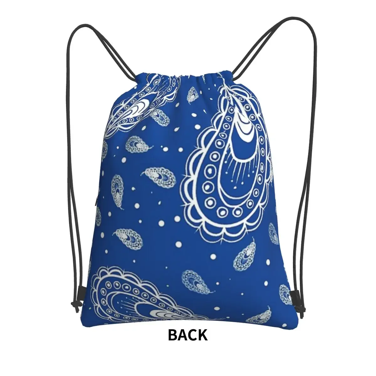 Crip Gang Style Paisley Print Przenośne plecaki Torba ze sznurkiem Torba ze sznurkiem Kieszonkowe torby na książki do podróży Sport Mężczyzna Kobieta