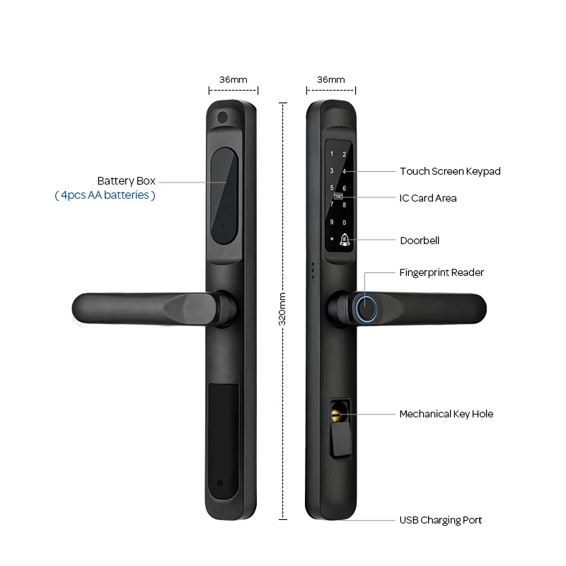 double sided fingerprint tuya lock double sided fingerprint tuya lock smart lock door fingerprint tuya wifi multiple unlocking