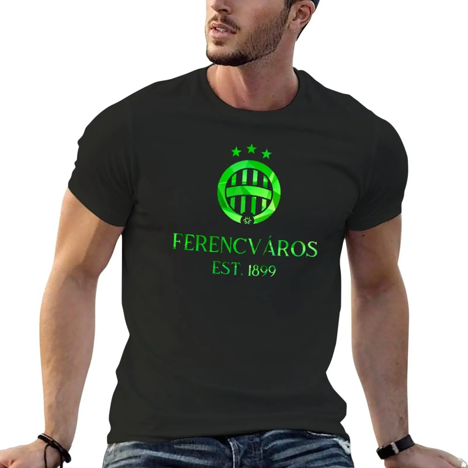 Ferencváros Geo Green 2 T-Shirt quick drying boys animal print t shirts for men