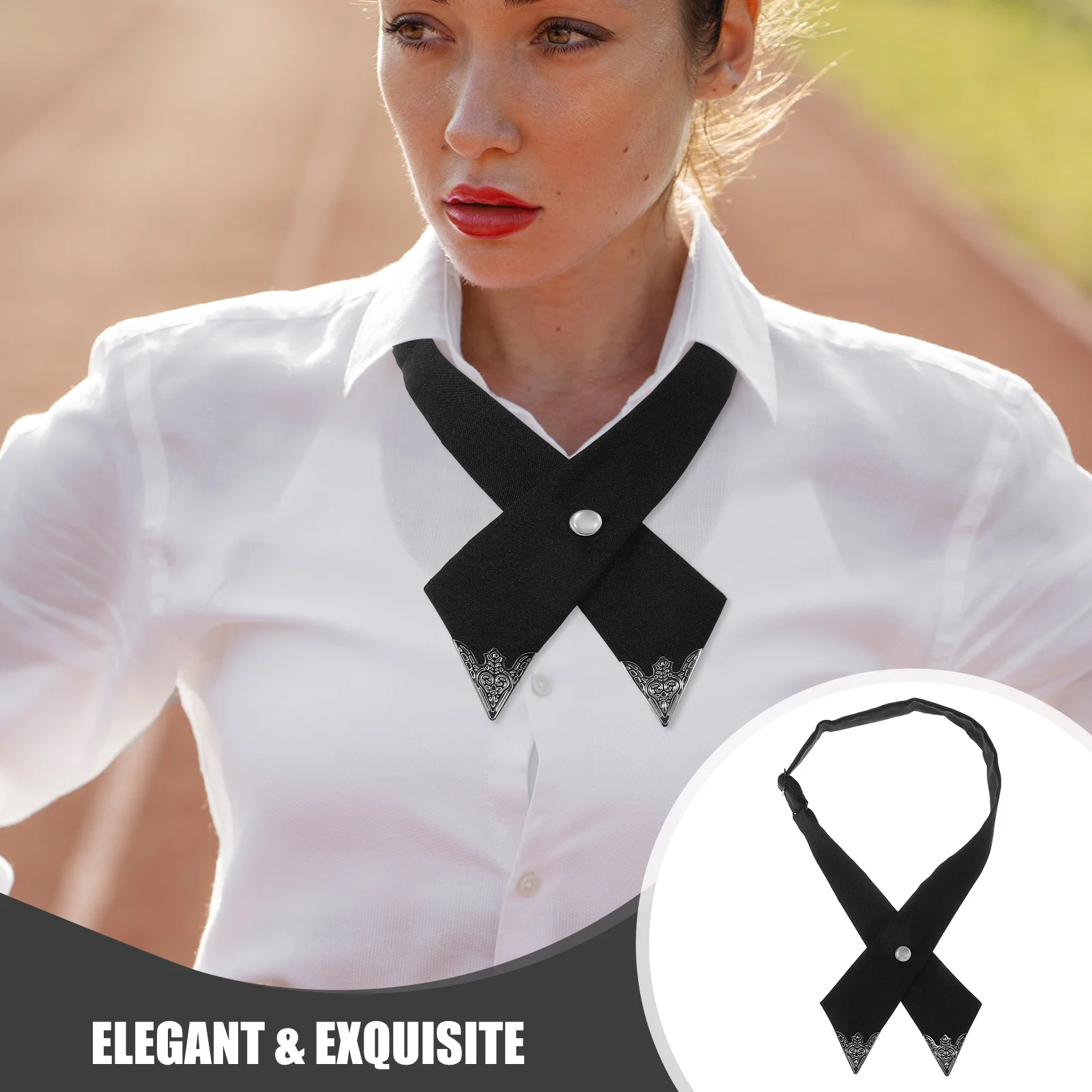 

Cross Shaped Bow Tie for Men and Women Wedding Groom Attire Prom Party Costume Classic Necktie Accessory Uniform Wear