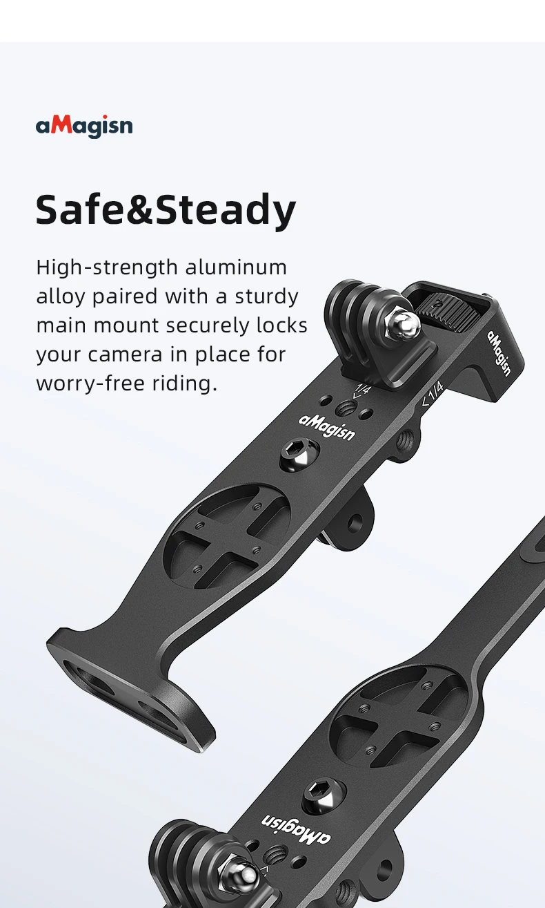 Fahrradcomputerhalterung Universelle Leichtgewichtige Integrierte Fahrrad-Verlängerungshalterung für Insta360 X6 DJI GoPro Kamera Fahrradzubehör – Detail 3