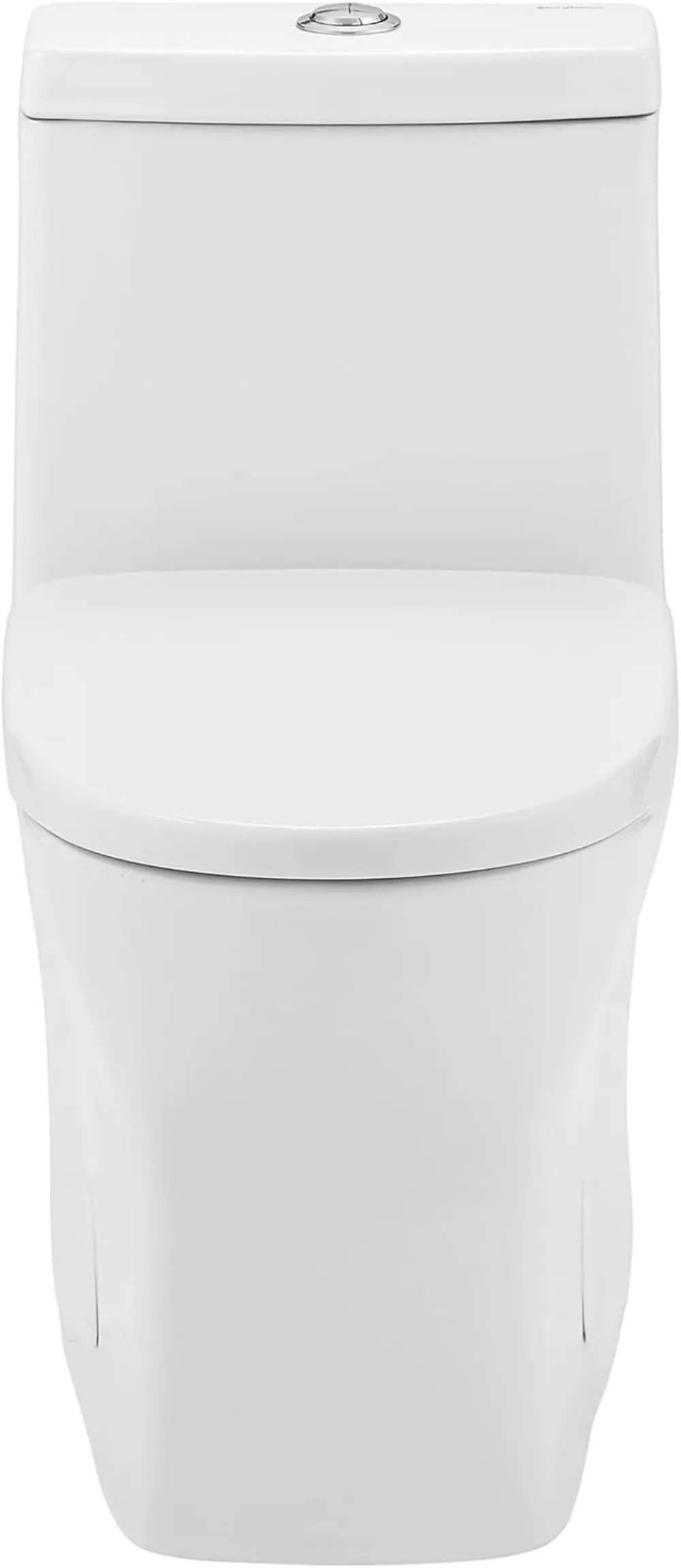 

Компактный цельный унитаз с двойным смывом 1,1/1,6 GPF, круглая чаша, глянцевый белый, стандартная высота