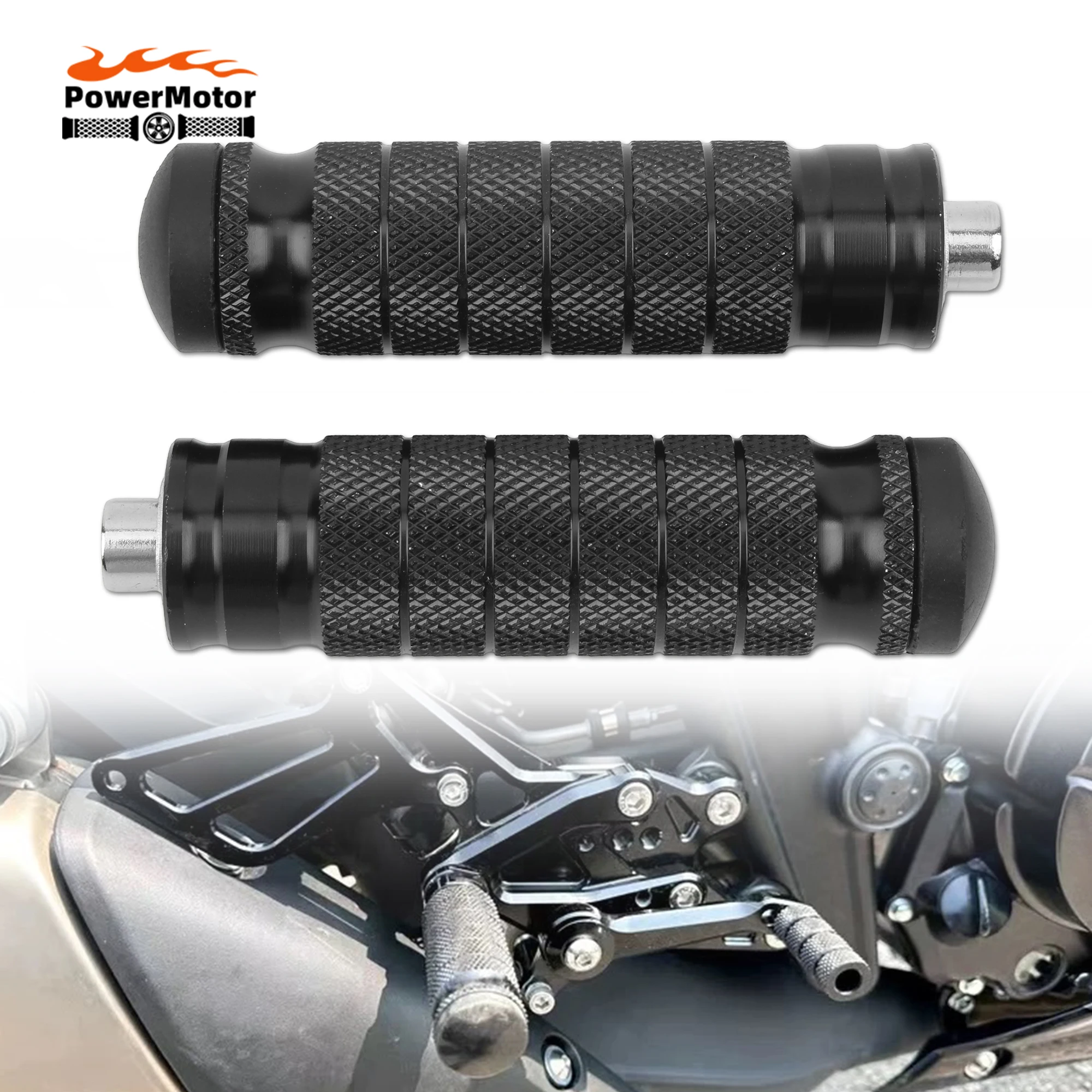

Motorbike Rear Seat Pedal Motorcycle Rearset Footrests CNC Aluminum Universal Foot Rest Pegs Rear Footpegs 2pcs