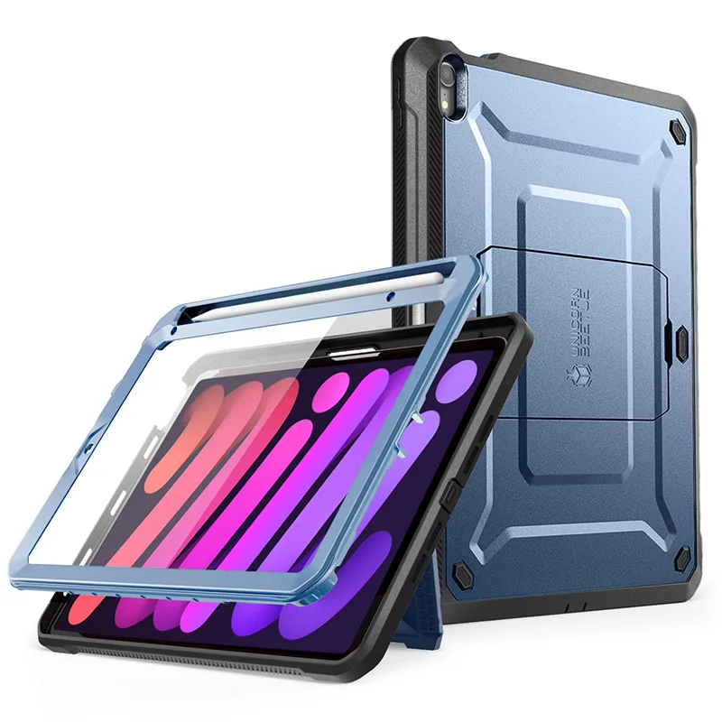 For iPad Mini 7 / Mini 6 Case 8.3" 2024/2021 SUPCASE UB Pro Full-Body Rugged Tablet Case met Ingebouwde Screen Protector & Stand