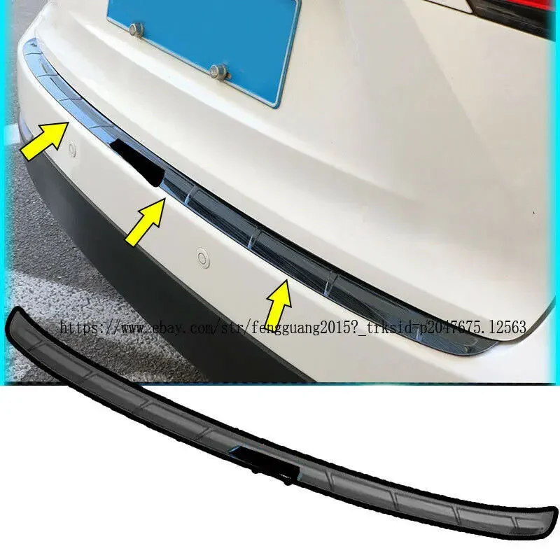 Black stainless Rear Bumper Protector Sill Plate For Lexus NX200t NX300h 2015-2016