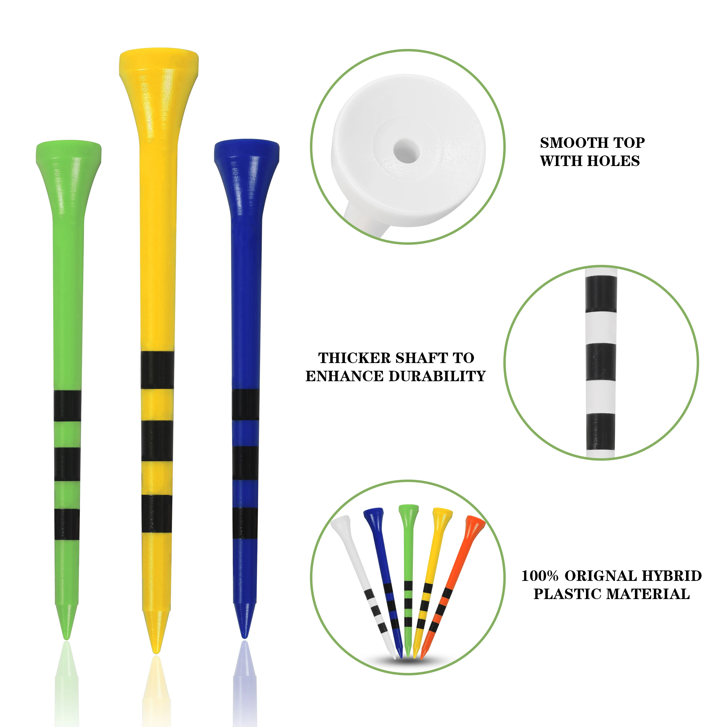 100-Pack Golf Plastic Ball Tee - đánh giá và giá Golf Scorecard Holder