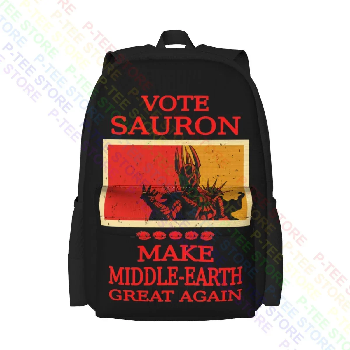 Vote Sauron President Mordor Maga Trump Parody Political Large Capacity Backpack Swimming Schoolbag