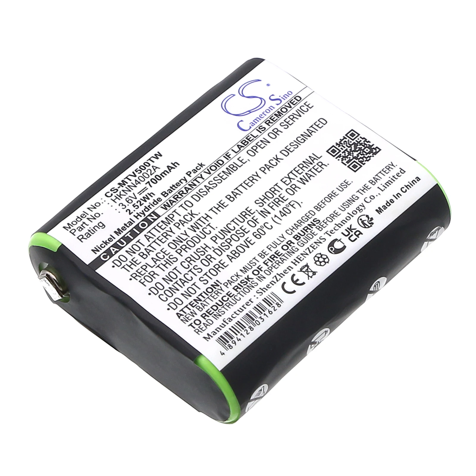 

Ni-MH Two-Way Radio Battery for Motorola, 3.6V, 700mAh, Compatible Models: EM1000, EM1000R, EM1020R, FV300, FV500, FV600, FV700