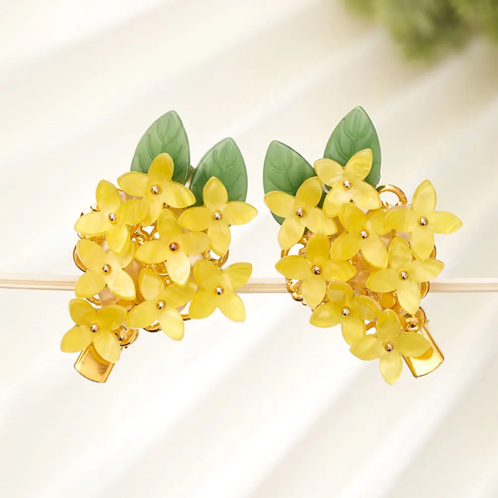 

1Pcs Osmanthus Fragrans Flower Hairpin Colorful Animal Design Hair Clip for Chic Hair Accessories Birthday Gift Festival