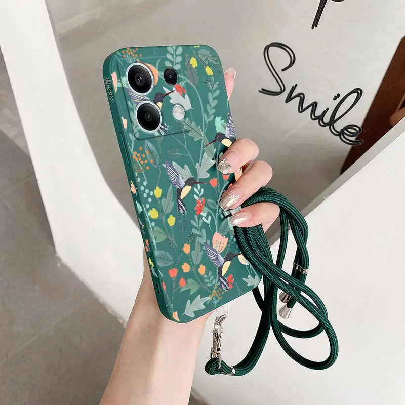 Note13 Bright Branch Silicone Phone Case For Xiaomi Redmi Note 12S 12 12Pro 11S 11T 10S 13 13R 13Pro 13ProPlus Cover