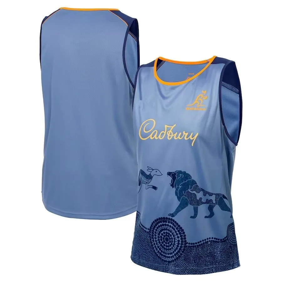 Wallabies Lions 2025 Tour Training Singlet Rugby Jersey size S--3XL ( Print name and number )