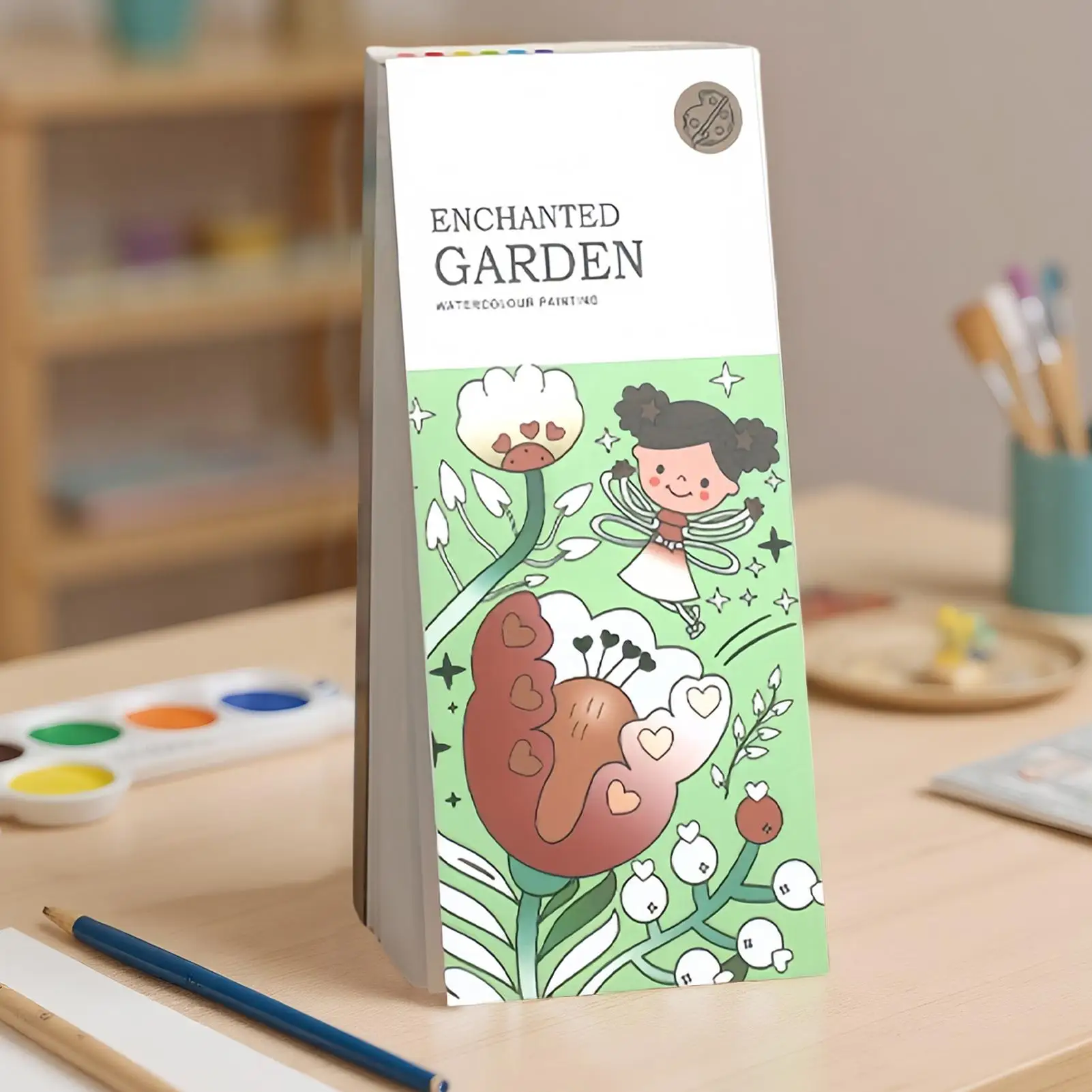 Pintura em aquarela portátil livro pintura com pincel de água guache graffiti imagem colorir desenho brinquedos crianças presentes do jardim de infância