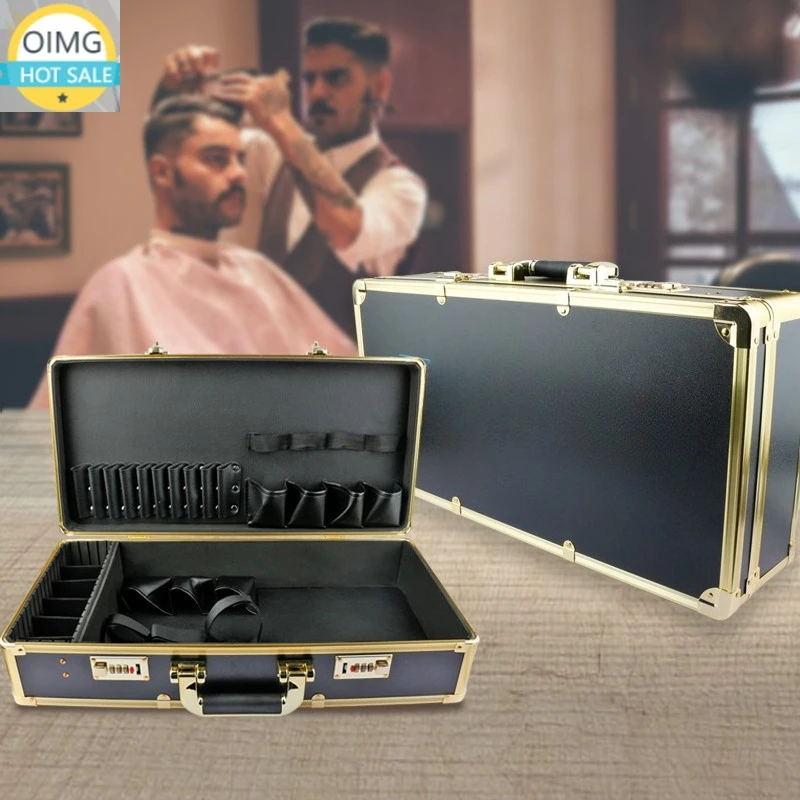 Hair Salon Hairdresser Hairdressing Toolbox Hairdressing Storage Box Scissors Electric Push Scissors Oil Head Password Handbag