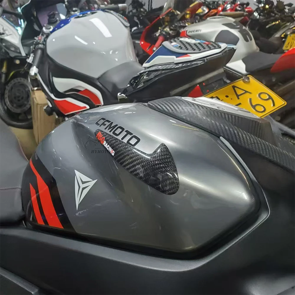 Für CFMOTO 450SRS 450SS 450SR Motorrad-Tuning: Kraftstofftank-Abdeckung aus Kohlefaser, Modifikationsverkleidung, Dekoration, Schutzverkleidung – Detail 3
