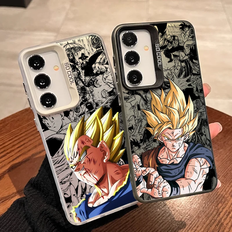 Anime D-Dragon Ball Son Goku For Samsung A71 A52 A53 A51 A34 A33 A32 A21S A23 A15 A12 A13 A05 5G Colorful Silver Back