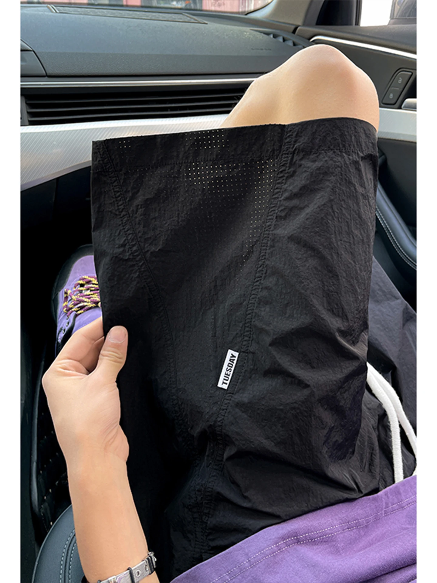 

American Style Quick Dry Ice Silk Short Pants Men's Summer Thin Five-Point Running Sports Shorts Breathable Lightweight