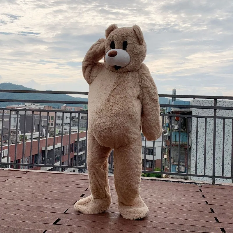 Plush Bear Clothes Soft Christmas Dress Up Toys Bear Dressing Costume Oversized Cartoon Doll Clothing Dancing Toy Bears Costume