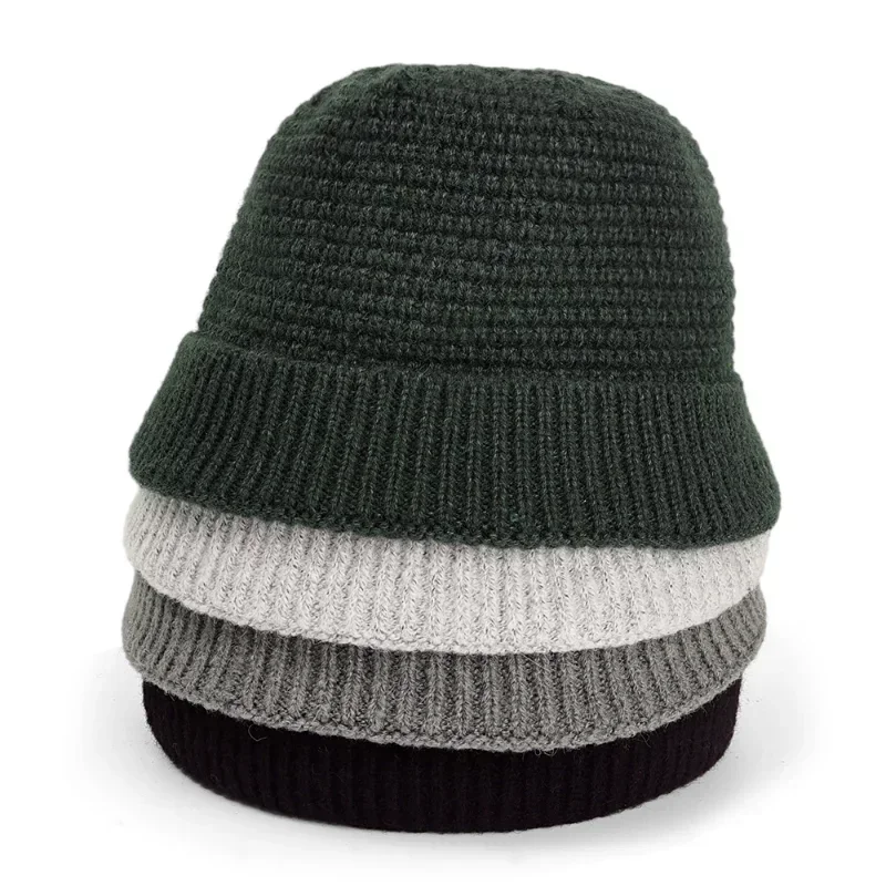 Beanie Hats Men Women Autumn Winter Warm Landlord Hat Streetwear Hip Hop Brimless Hat Knitting Docker Cap Wholesale