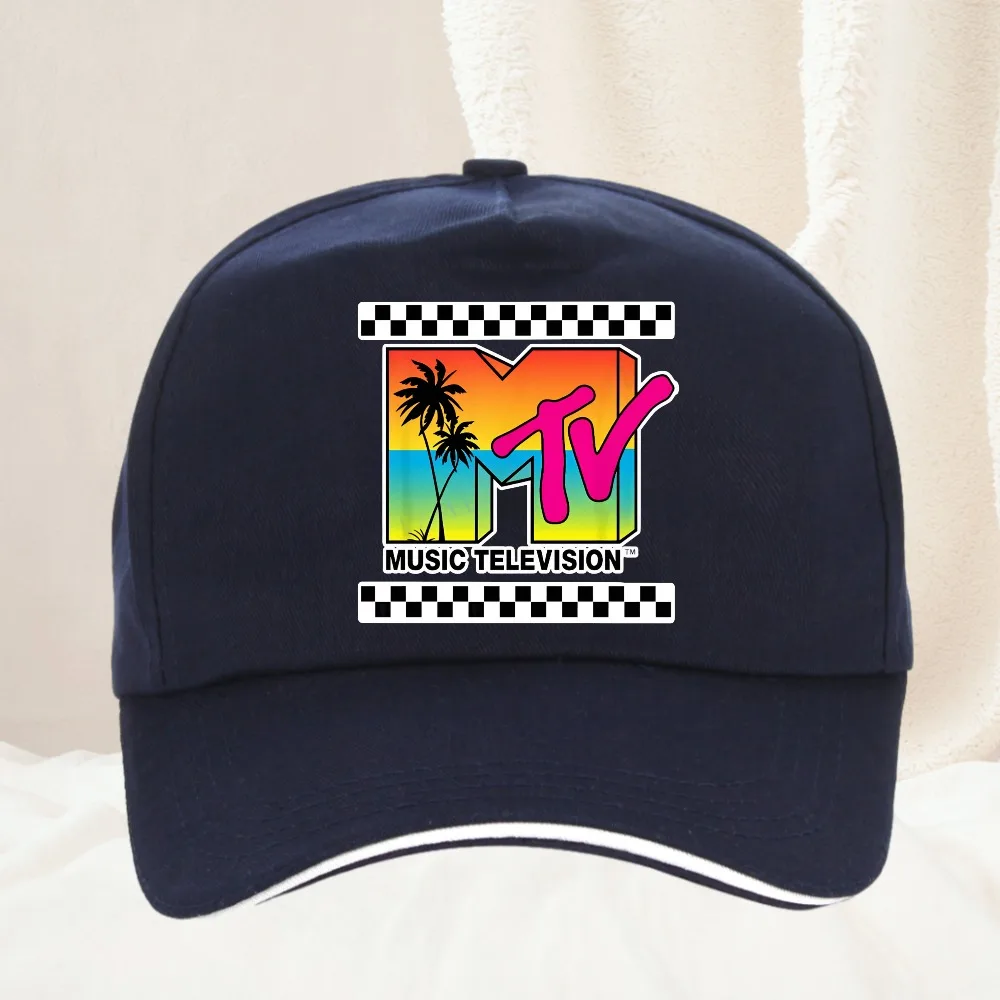 Mtv 80S Music Television – Mtv Baseballkappe, verstellbare Freizeithüte, Sonnenschutzhut für Herren und Damen, Golf-Snapback-Mütze – Detail 5