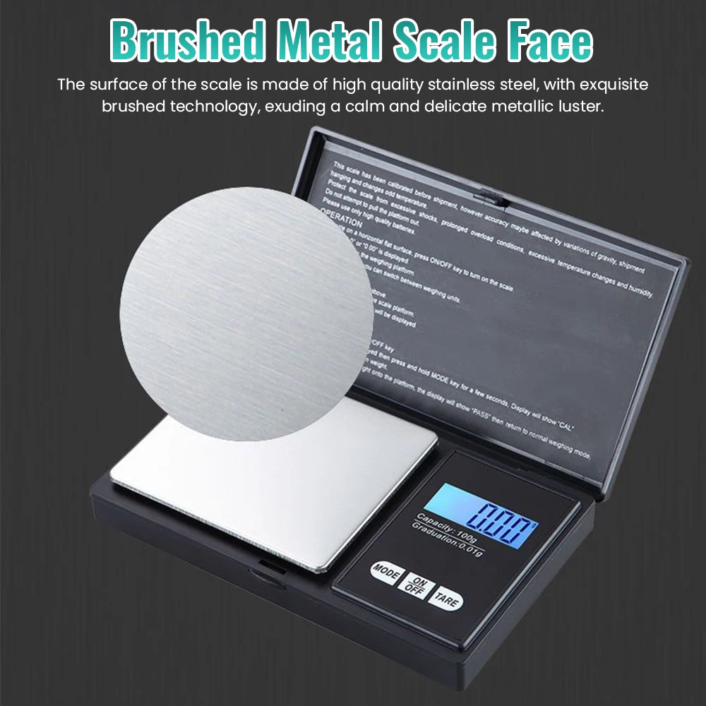 Precision Portable Jewelry Scale Electronic Weighing 0.1g High Precision Gold Jewelry Scale Tea Household Small Scale