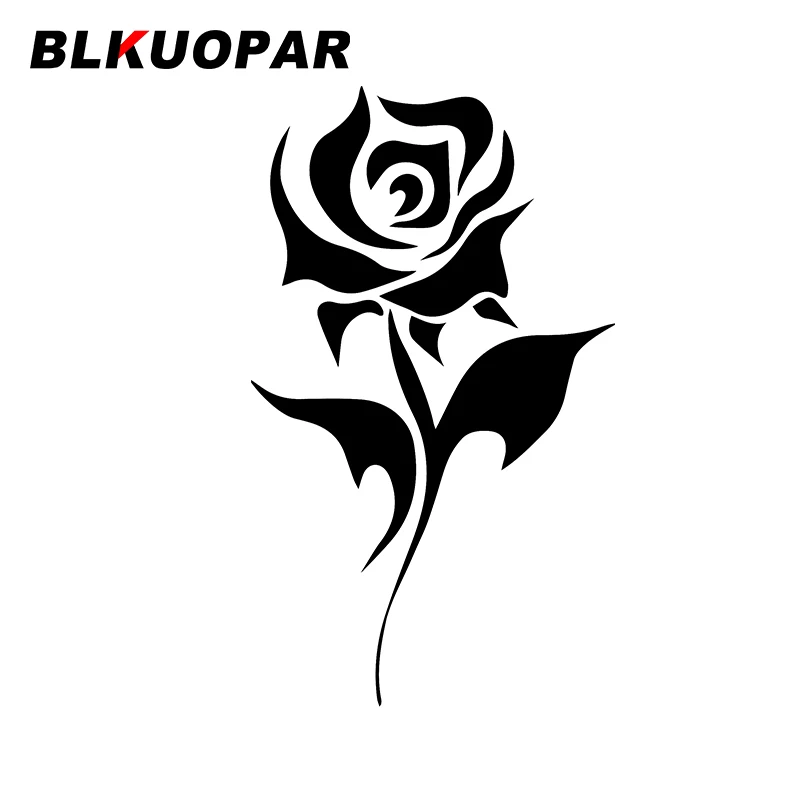 

BLKUOPAR For Rose Print Car Stickers Creative Decals Car Accessories Trunk Occlusion Scratch Skateboard Waterproof DIY Goods
