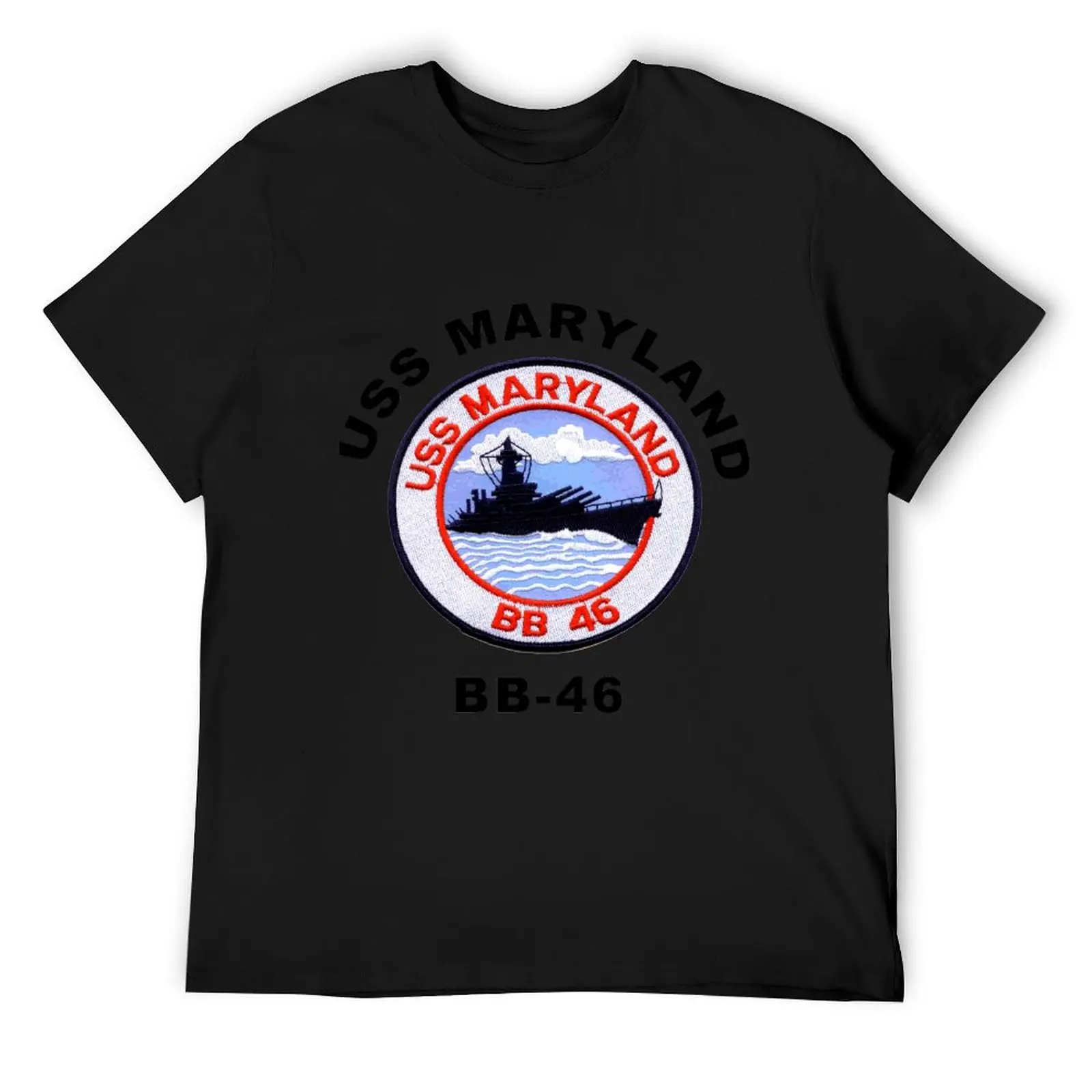 

USS Maryland BB-46 Patch T-Shirt anime stuff blanks mens t shirts pack