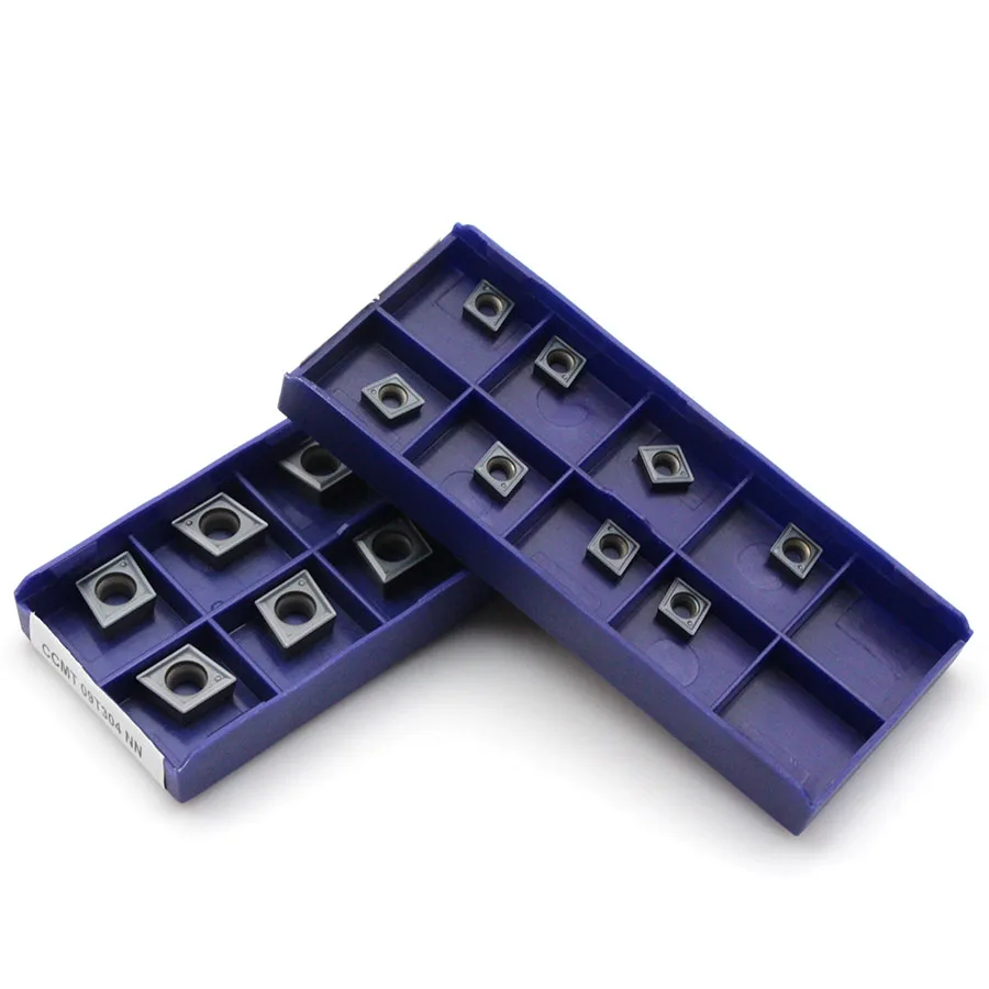 CCMT060204 NN LT10 Nội Bộ Dụng Cụ Quay Rau CCMT09T304 NN LT10 Carbide Miếng Kim Loại CNC Tiện Dụng Cụ, cho Thép Không Gỉ Và Thép Không Gỉ