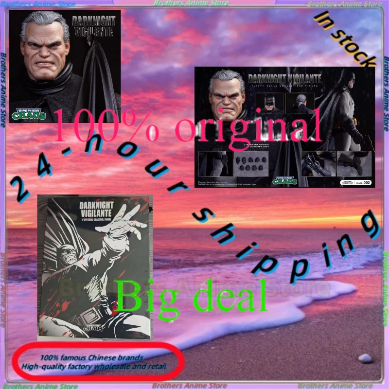 

24 hours shipping CHAOS 002 1/12 Scale Male Soldier Dark Night Vigilante Bat Hero Full Set 6-inches Action Figure Model Doll
