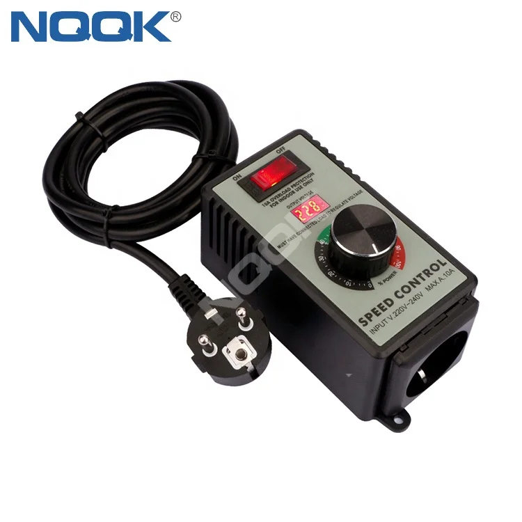 

4000W 220VAC European Socket Thyristor Electronic Voltage Regulator Speed Controller High Power Regulator