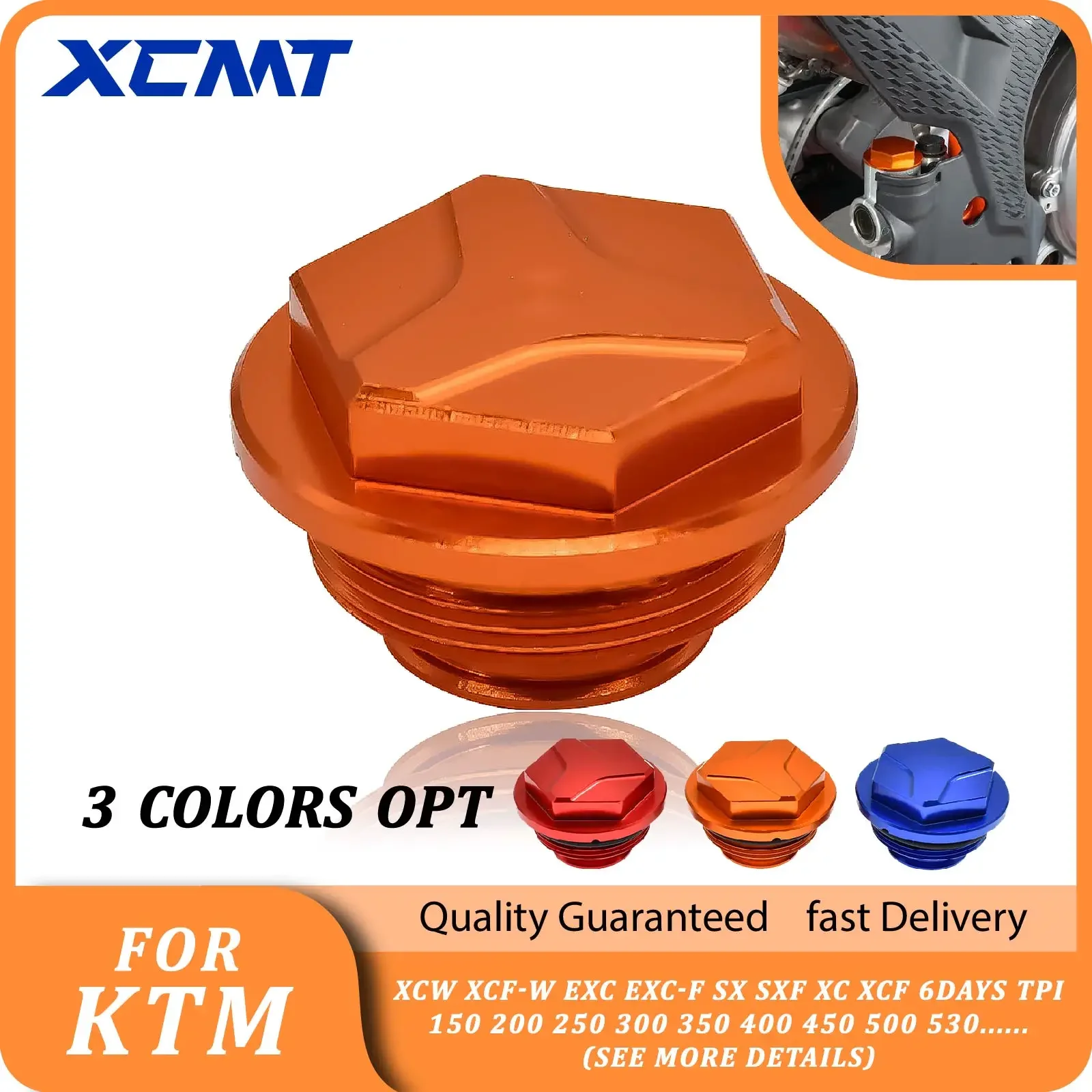 

Motorcycle CNC Rear Brake Reservoir Cap For KTM XCW XCF-W EXC EXC-F SX SXF XC XCF 6Days TPI 150 200 250 300 350 400 450 500 530