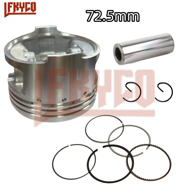 Engine Parts 72.5mm Big Bore Piston for Zongshen Honda CG250 CG 250 To CG300 Cylinder Pin 16mm Rings Kit Motorcycle Accesories