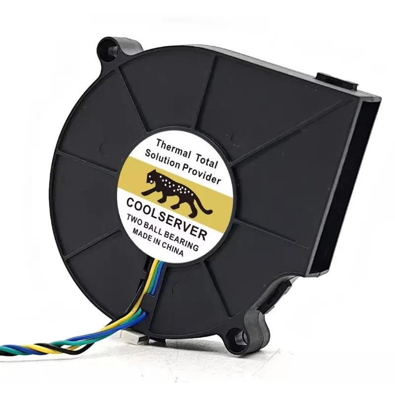 

New Cooler Fan for EVERFLOW BB7515BU 12V 0.80A 7cm Double Ball Turbine Fan Blower 75*75*15MM