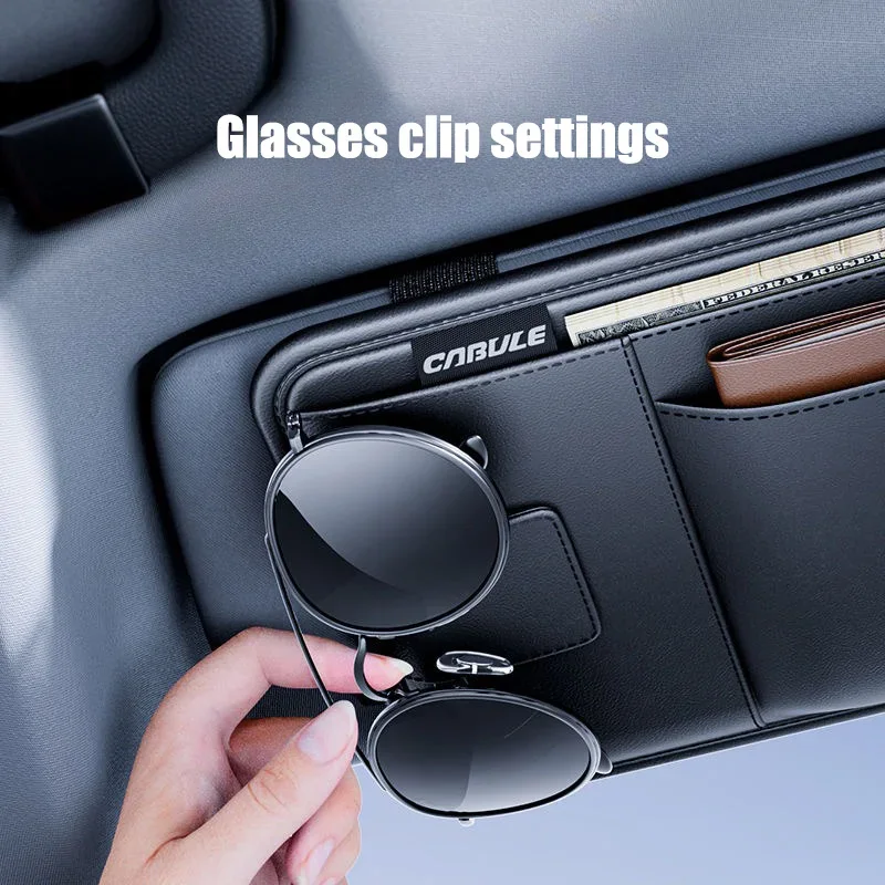 Auto Sun Visor Storage Pouch car Sunglasses Holder Glasses Case For Bmw G20 E46 E90 E60 F10 F20 F30 E39 E92 3 M car accessories