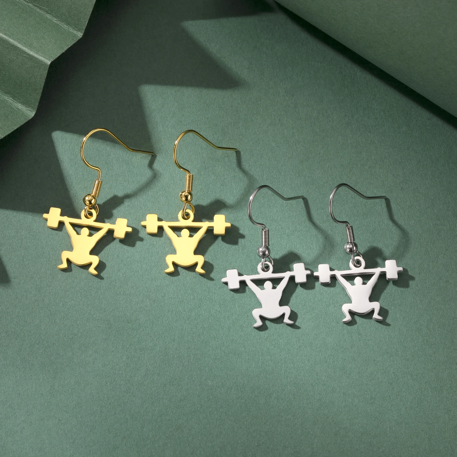 

Sipuris Sport Event Women's Earrings Stainless Steel Weightlifting Run Swim Pendant Jewelry Accessory Gifts Wholesale