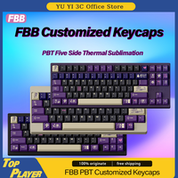 FBB Halloween Grim Reaper Customized Keycaps Full Five Side Dye Thermal Sublimation Process PBT Original Height 172 Keys