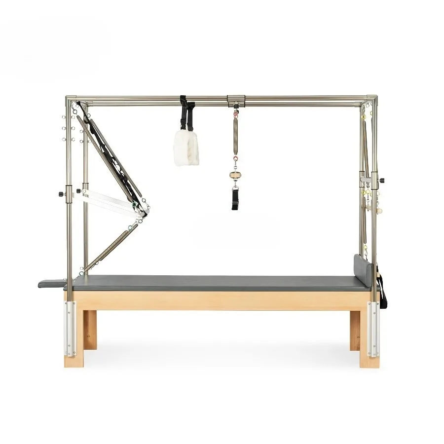 Factory Commercial Folding Reformador Gym Studio Equipment Collapsible Foldable Beds Machine Aluminum Pilates Reformer gym body view 4