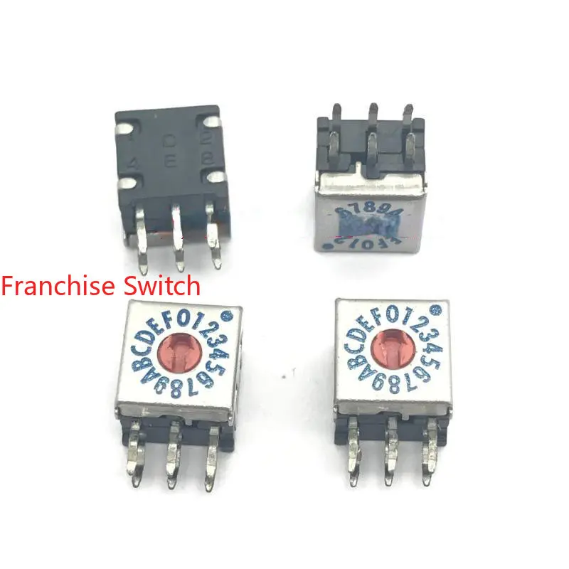 

10PCS Digital Encoding Switch Encoder 0~F 16 Bit 3*3 Horizontal 8421 Reverse Coding