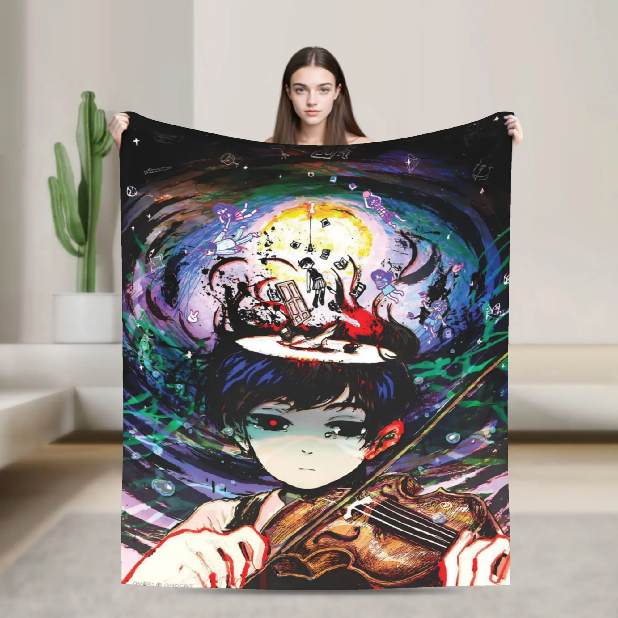  Sally Face Sal Fisher Indie Blankets Flannel  Relax Super Soft Throw Blanket for Bedroom Plush Thin Quilt