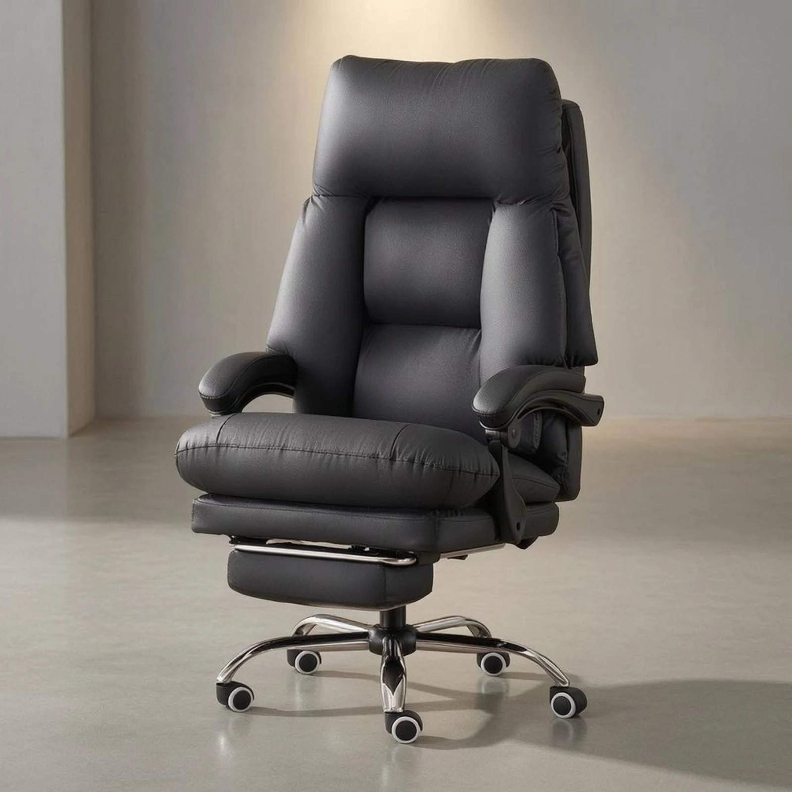 

Reclining Office Chair Padded Chair with Footrest Seating Furniture Swivel Ergonomic for Gamers