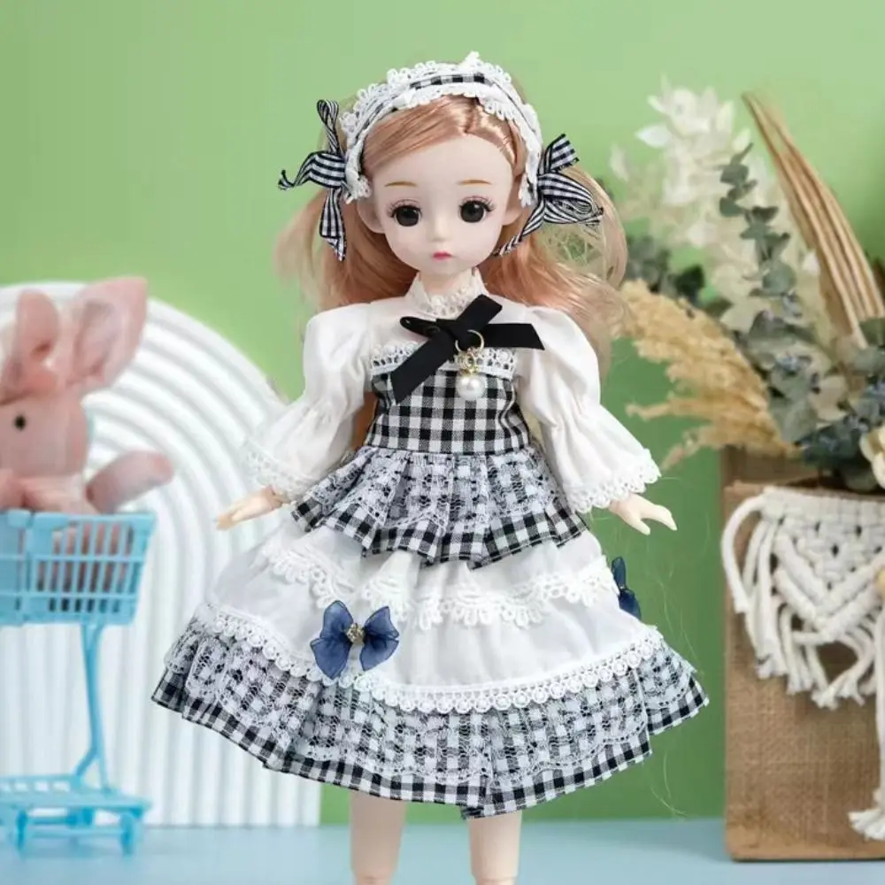 1/6 SD 30 سنتيمتر Bjd دمية مع الملابس عيون جذابة عالية الكعب فستان الأميرة BJD دمى الكرة صوتها الشعر الطويل