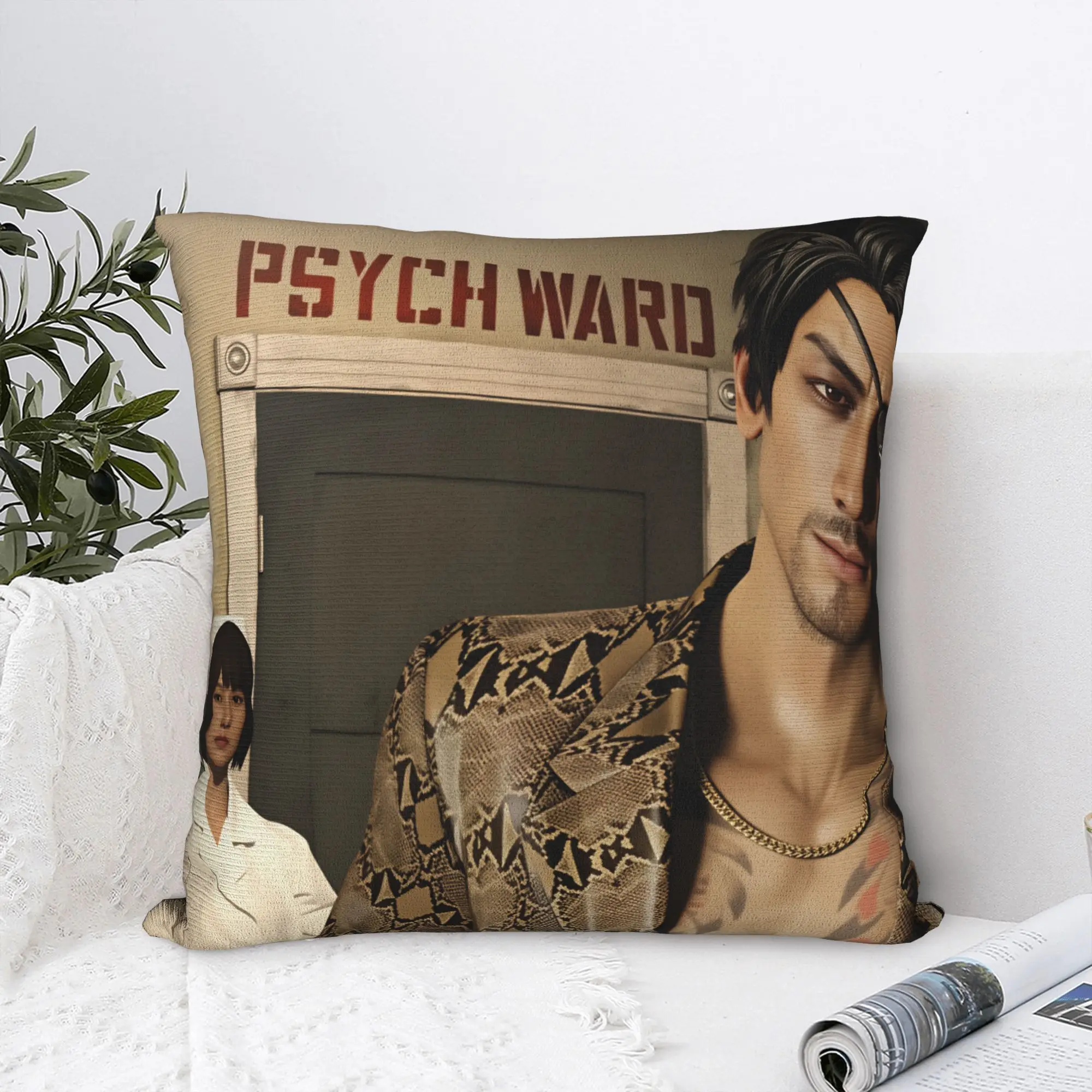 

Goro Majima Yakuza Meme Pillow Case Graphic Pillow Cover Kawaii Cushion Cover For Couch Sofa Bedroom
